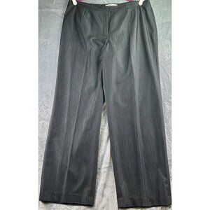 Jones Studio‎ Separates Classic Fit Pants Women's Size 16W Charcoal Poly Elastic